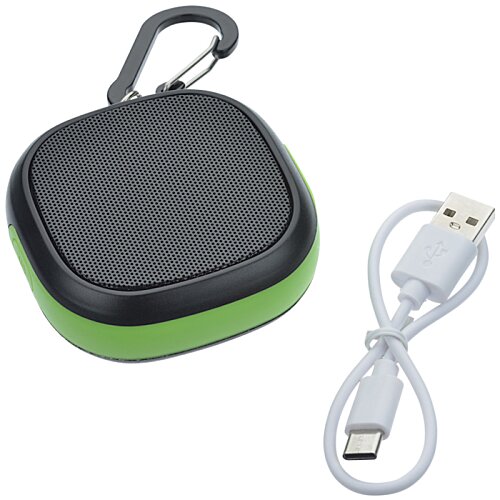 Additional Image 3 - a black and green case with a cord