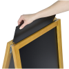 View Image 6 of 6 of A-Frame Chalkboard - Pine Wood - 32-1/2"