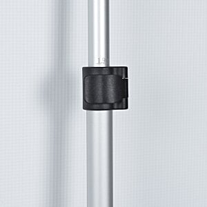 Additional Image 2 - a black metal hinge on a white wall