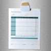 Additional Image 6 - a white paper with blue and green lines