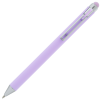 a purple pen on a white background