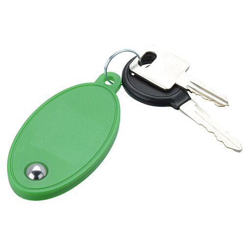 Additional Image 2 - a green key chain with a black key