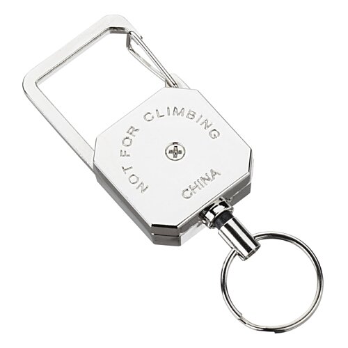 Additional Image 4 - a white key chain with a ring