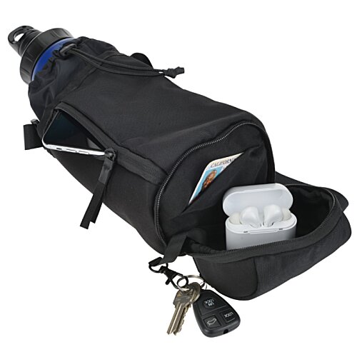 Additional Image 5 - a black bag with a black handle and a white object in it