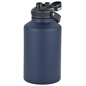 Additional Image 2 - a blue water bottle with a black lid