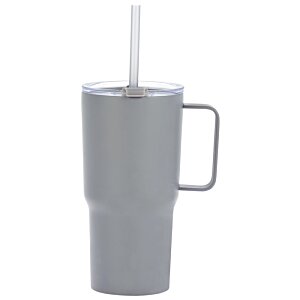 Additional Image 4 - a white cup with a straw