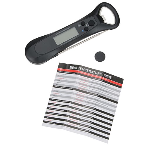 Additional Image 5 - a black device with a button and a piece of paper
