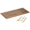 View Image 4 of 5 of Wright 4-Piece Acacia Wood Serving Set