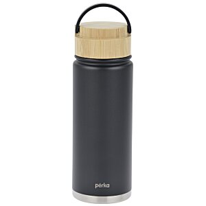 Additional Image 1 - a black and gold water bottle