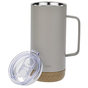 Additional Image 2 - a white cup with a handle and a plastic lid