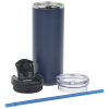View Image 6 of 8 of Perka Trent Vacuum Tumbler with Hot & Cold Lids - 18 oz.