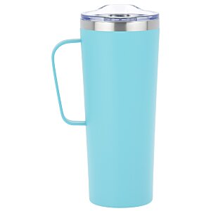 Additional Image 1 - a blue and silver travel mug
