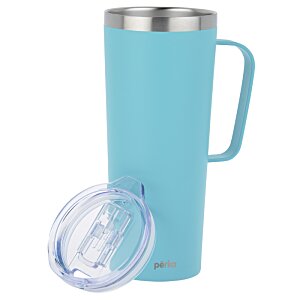 Additional Image 3 - a blue and silver mug