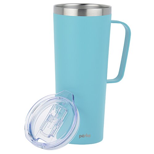 Additional Image 3 - a blue and silver mug