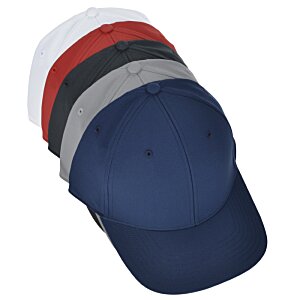 Additional Image 3 - a blue hat with multicolored stripes