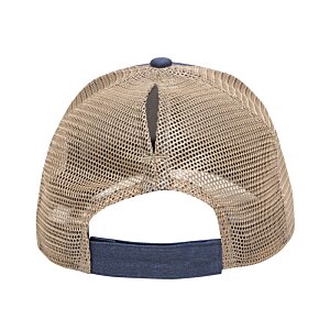 Additional Image 1 - a brown hat with a blue band