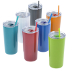 View Image 4 of 4 of Refresh Baylos Vacuum Tumbler with Straw - 20 oz. - Full Color