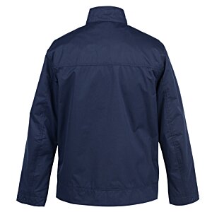 Additional Image 1 - a back view of a blue jacket