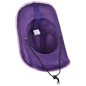 Additional Image 2 - a purple hat with a strap