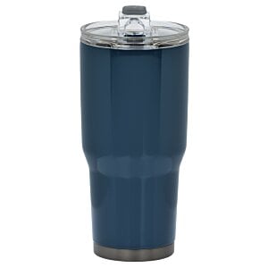 Additional Image 1 - a blue and silver tumbler