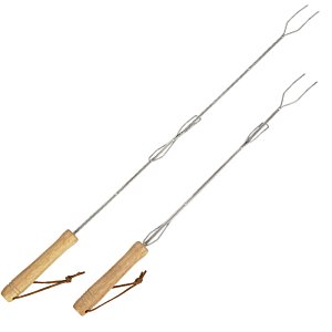 Additional Image 2 - a pair of forks with wooden handles