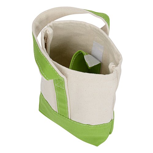 Additional Image 2 - a green and white bag