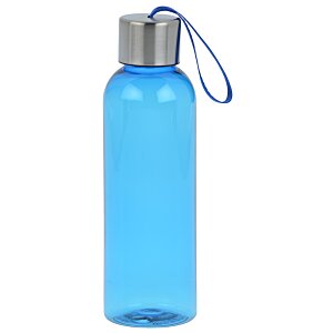 Additional Image 1 - a blue water bottle with a blue strap
