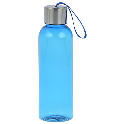 Additional Image 1 - a blue water bottle with a blue strap