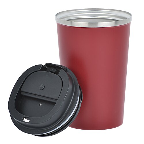 Additional Image 2 - a red cup with a black lid