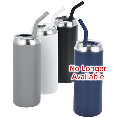 Additional Image 2 - a group of metal containers with straws