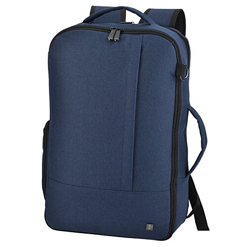 Additional Image 1 - a blue suitcase with a strap