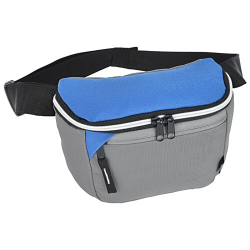 Additional Image 1 - a blue and grey waist bag