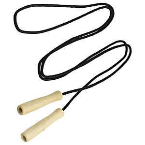 Additional Image 1 - a black jump rope with yellow handles