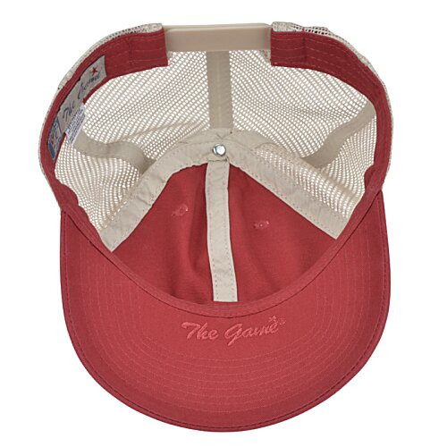 Additional Image 2 - a red hat with white lining