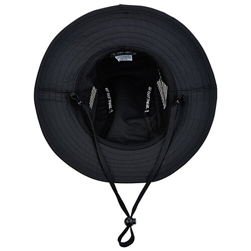 Additional Image 1 - a black hat with a strap