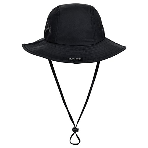 Additional Image 2 - a black hat with a strap
