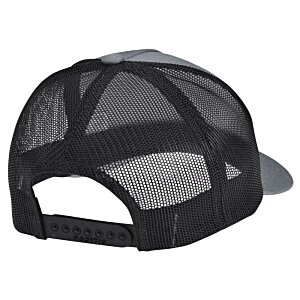 Additional Image 1 - a black mesh cap with a white background
