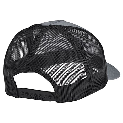Additional Image 1 - a black mesh cap with a white background