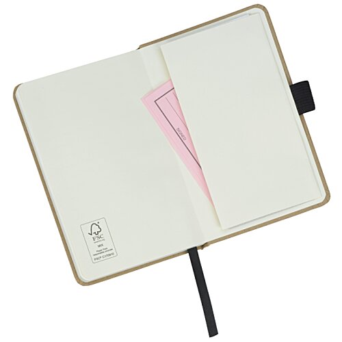 Additional Image 2 - a white notebook with a pink strip