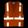View Image 4 of 5 of Mesh Six-Pocket Zippered Vest