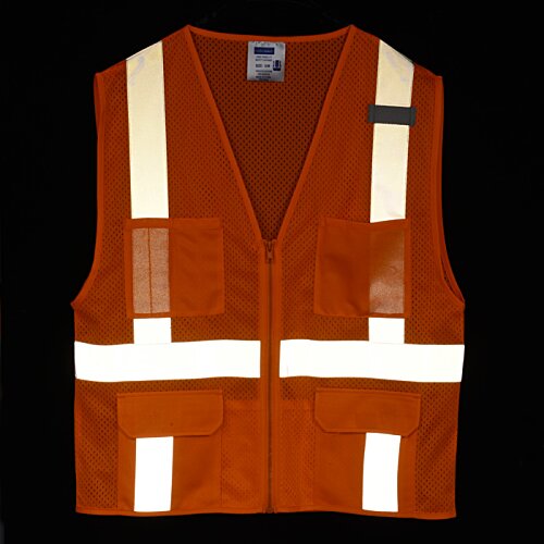 Additional Image 3 - a orange and white vest
