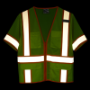 View Image 4 of 5 of Surveyor Zippered Two-Tone Short-Sleeve Vest