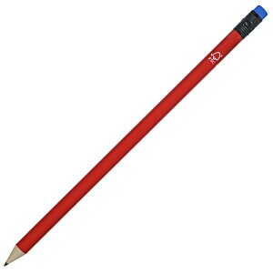 Additional Image 2 - a red pencil with blue eraser