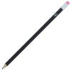 a black pencil with a pink eraser