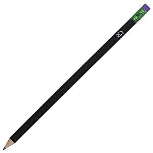 Additional Image 2 - a black pencil with a green tip
