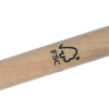 a wooden bat with a recycle symbol on it