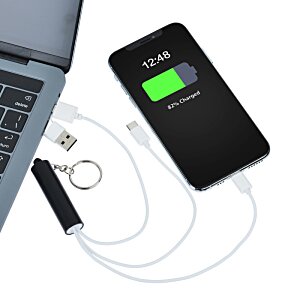 Additional Image 3 - a phone charging on a laptop