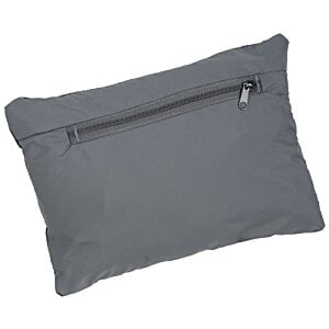 Additional Image 3 - a grey pillow with a zipper