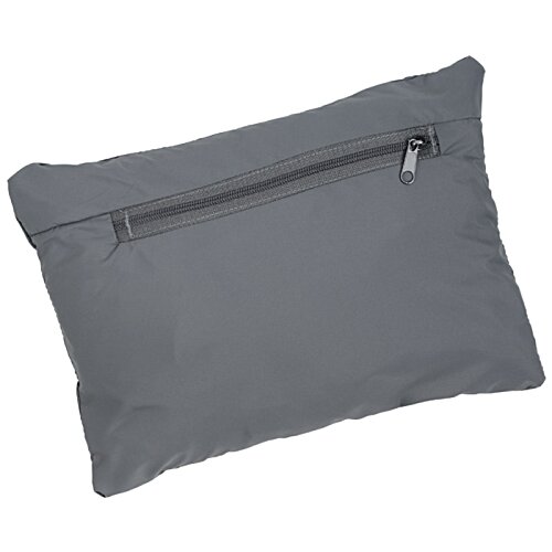Additional Image 3 - a grey pillow with a zipper