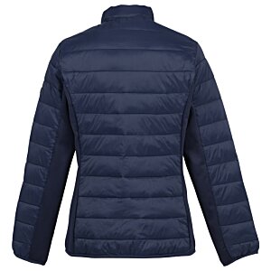 Additional Image 1 - a back view of a blue jacket